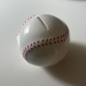 Tiffany Baseball Piggy Bank